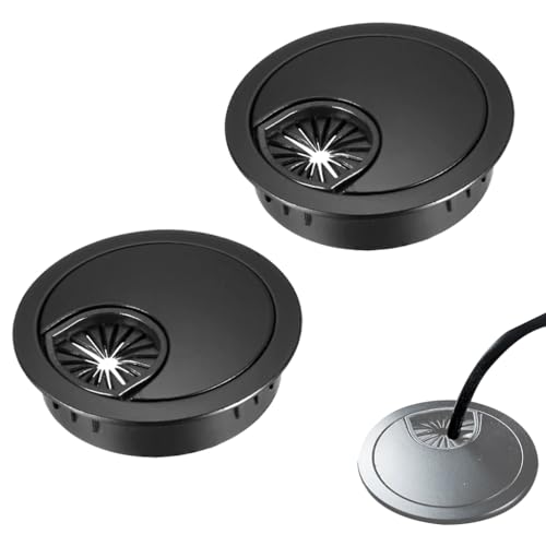 Serplex® 2Pcs Desk Grommets, 2 inches Round Rubber Cable Grommets Desk Cable Hole Covers Multi Cable Organizers Office Decorative Desk Grommets for Power Cords Serplex® 2Pcs Desk Grommets, 2 inches Round Rubber Cable Grommets Desk Cable Hole Covers Multi Cable Organizers Office Decorative Desk Grommets for Power Cords